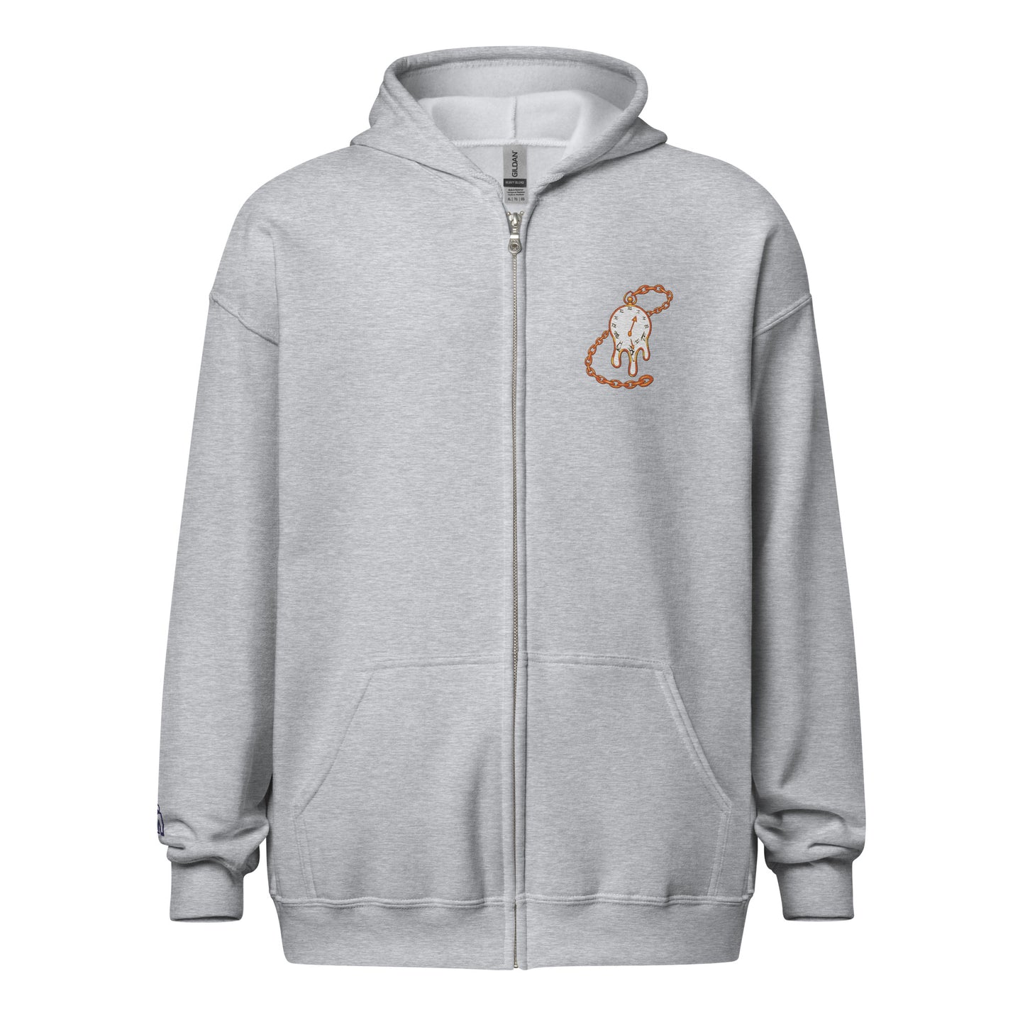 ⚪️ Time Isn't Real Zip-Up Hoodie