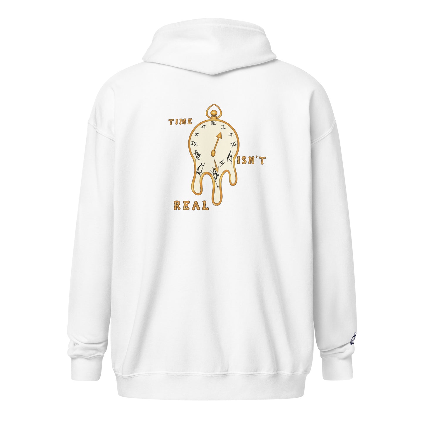 ⚪️ Time Isn't Real Zip-Up Hoodie